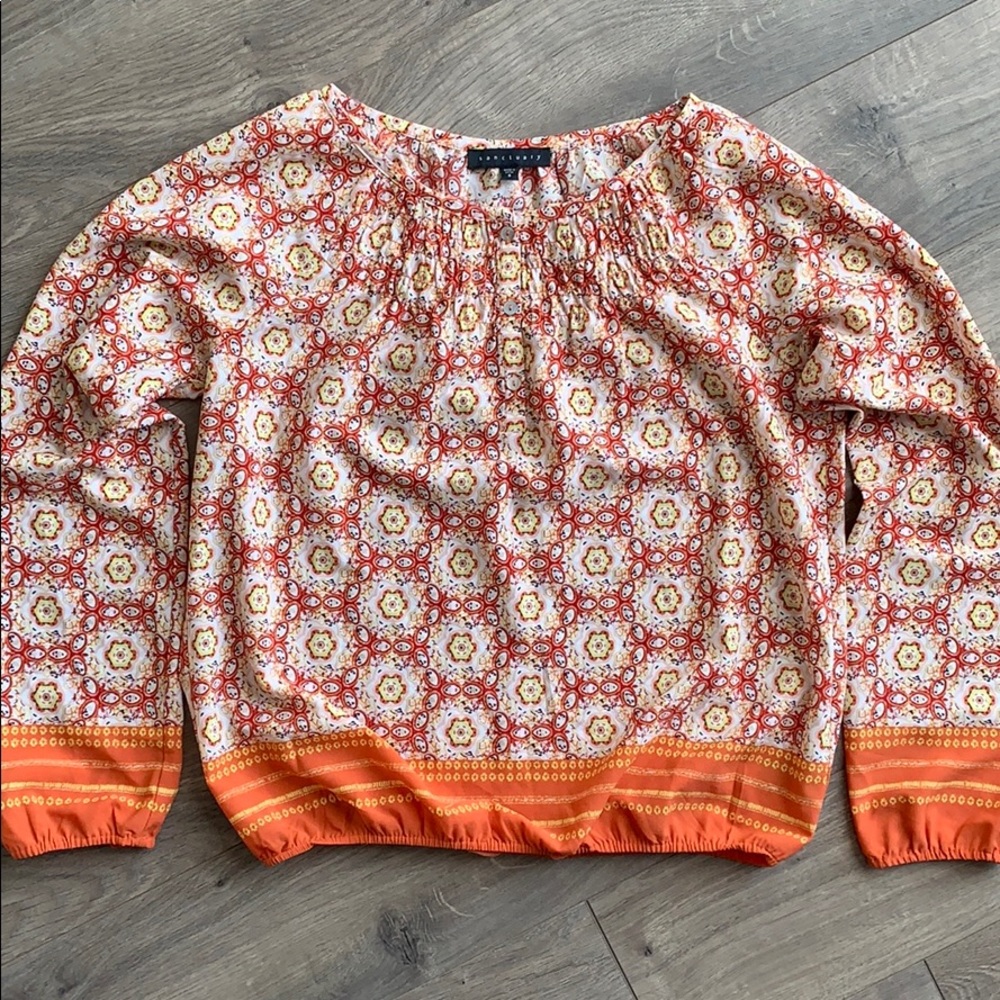 Sanctuary Smocked Blouse (S)